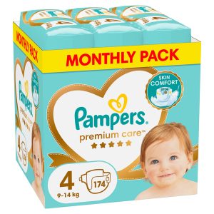 Памперси Pampers Premium Care 4 - 174 броя