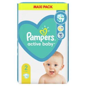 Памперси Pampers Active Baby 2 (4-8 кг.) – 72 броя