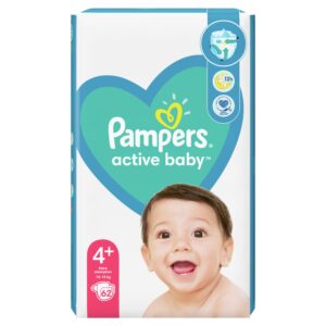 Памперси Pampers Active Baby JP 4+ (10-15 кг.) – 62 броя