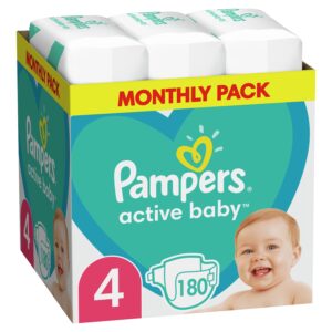 Памперси Pampers Active Baby 4 (9-14 кг.) – 180 броя