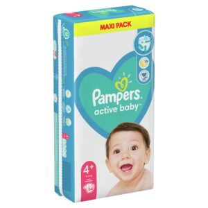 Памперси Pampers Active Baby 4+ (10-15 кг.) – 54 броя