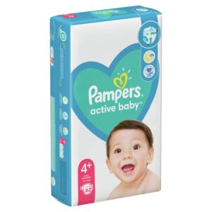 Памперси Pampers Active Baby JP 4+ (10-15 кг.) – 62 броя