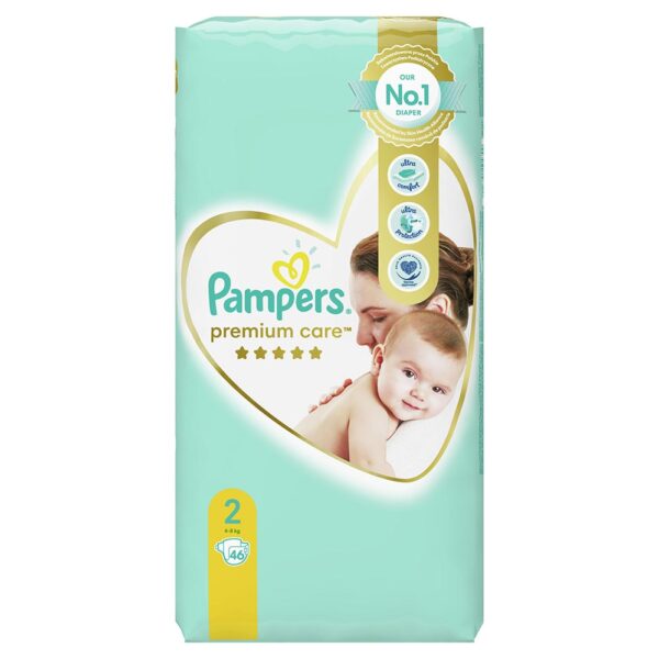 Бебешки пелени Pampers Premium Care 2 – 46 броя