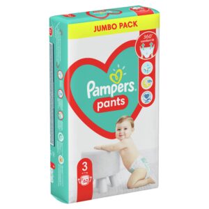 Гащички Pampers Pants 3 JP (6-11 кг.) – 62 броя