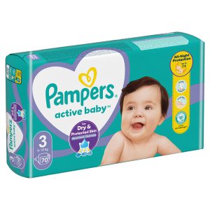 Памперси Pampers Active Baby 3 (6-10 кг.) – 70 броя