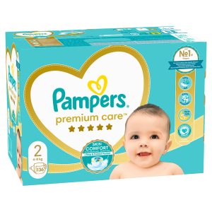 Памперси Pampers Premium Care 2 MB (4-8кг.) – 136 броя