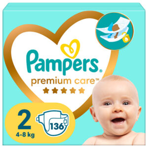 Памперси Pampers Premium Care 2 Mega Box (4-8кг.) – 136 броя