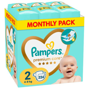 Памперси Pampers Premium Care 2 XXL Box (4-8кг.) – 224 броя