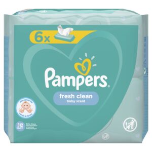 Мокри кърпички Pampers Fresh Clean – 6×52 броя