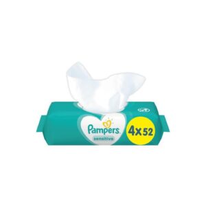 Мокри кърпички Pampers Sensitive – 4×52 броя