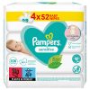 Мокри кърпички Pampers Sensitive - 4x52