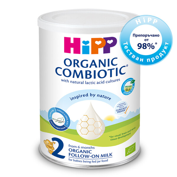 HiPP Combiotic 2 – био преходно мляко за кърмачета – 350 гр.