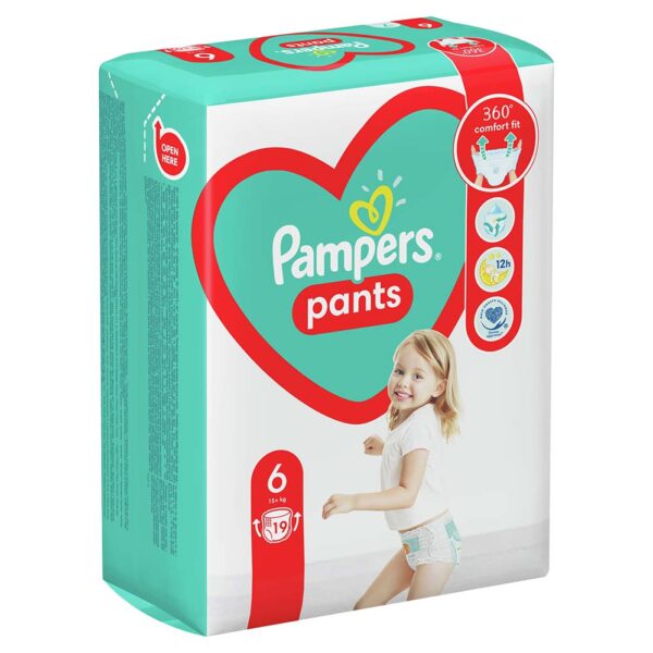 Гащички Pampers Pants 6 – 19 броя