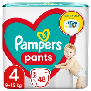 Гащички Pampers Pants 4 (9-15 кг.) – 48 броя