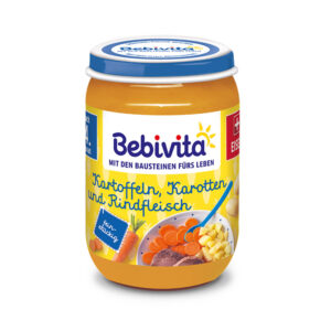 Пюре Bebivita Картофи, моркови и телешко 190 гр. - 4+ месеца