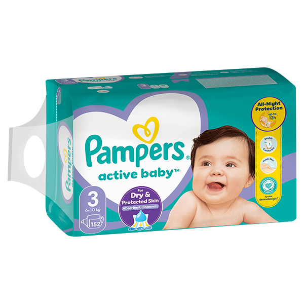 Памперси Pampers Active Baby 3 (6-10 кг.) – 152 броя