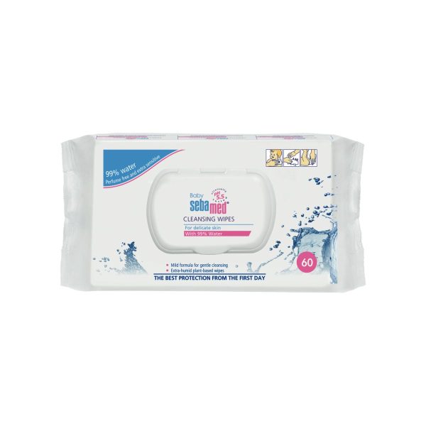 Sebamed Бебе мокри кърпички 99% вода - 60 бр.