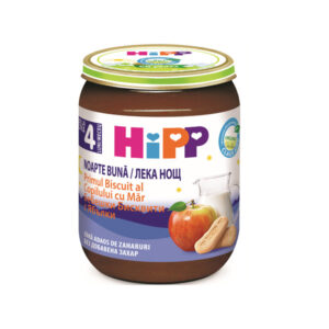HiPP Био Млечна каша “Лека нощ” Бебешки бисквити с ябълки 190 гр. – 4+ месеца
