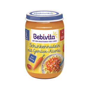 Bebivita Био Пюре Паста с шунка и зеленчуци 220 гр. – 8+ месеца