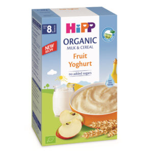 HiPP Пребиотик инстантна млечна каша плодове с йогурт 250 гр. – 8+ месеца