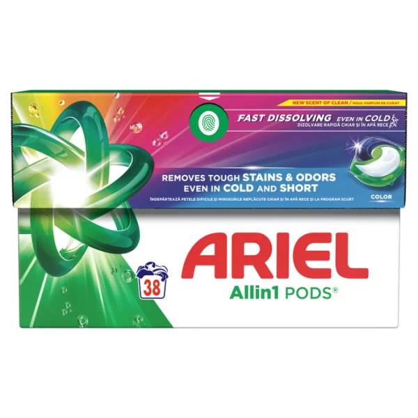 Ariel All in 1 Капсули за цветно пране Color – 38 броя