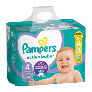 Памперси Pampers Active Baby 4 (9-14кг.) - 76 броя