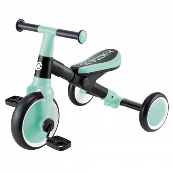Детска триколка Globber Learning Trike 2 в 1 – ментово зелена