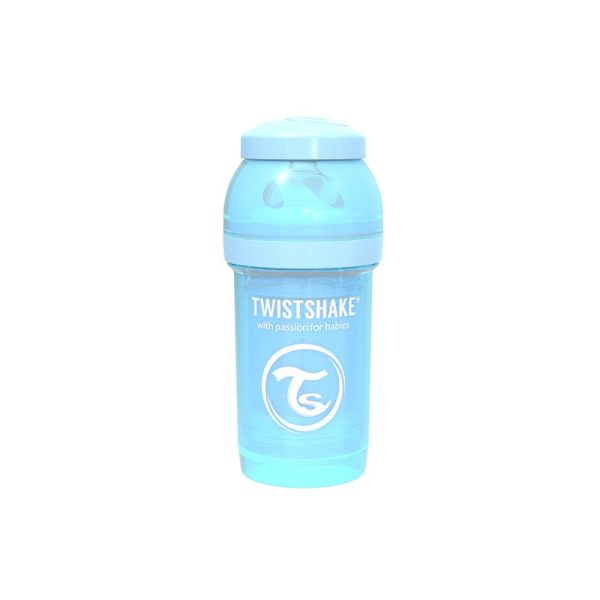 Бебешко шише против колики Twistshake 180 мл – синьо