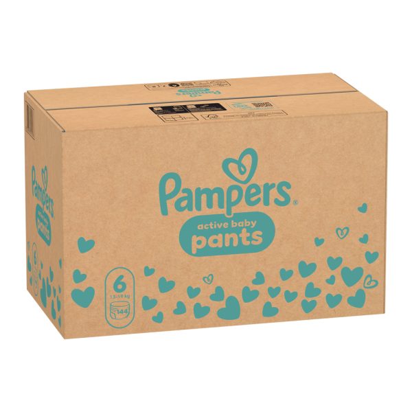 Гащички Pampers Pants 6 (13-19 кг) – 144 броя