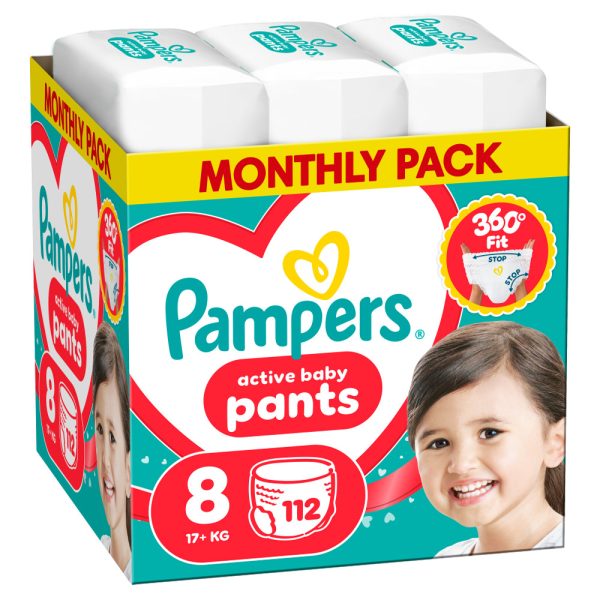 Гащички Pampers Pants 8 (17+ кг.) – 112 броя