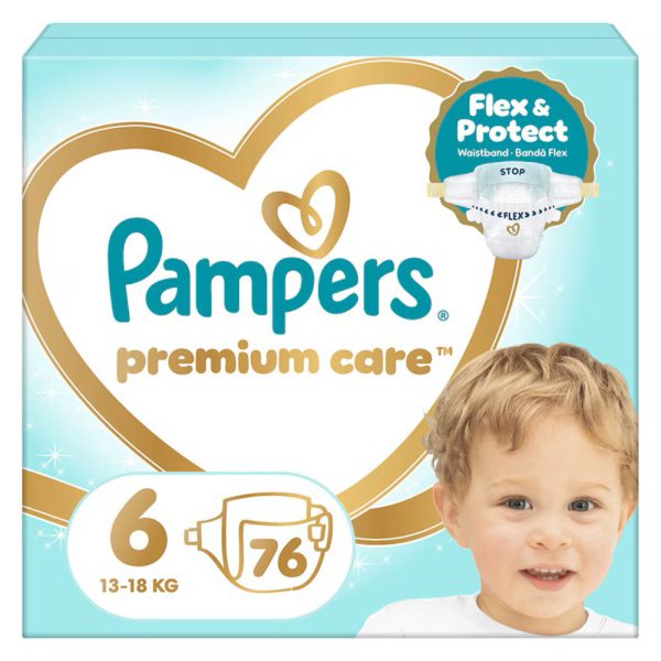 Памперси Pampers Premium Care 6 MB (13-18 кг) – 76 броя
