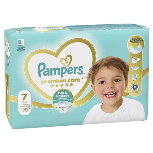 Памперси Pampers Premium Care 7 (15+кг.) – 42 броя